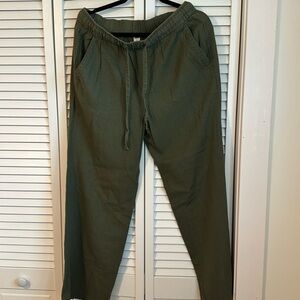 Old navy tie front linen pants